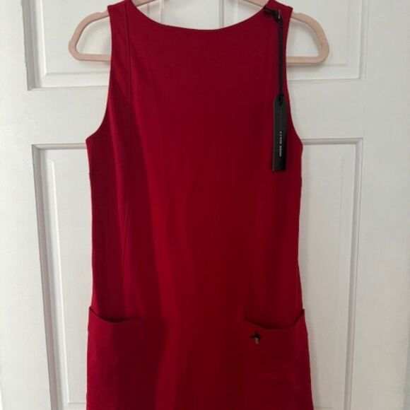 NWT Miss Sixty Collection Kieran Red Knitted Sheath Dress with Pockets. - Picture 1 of 9